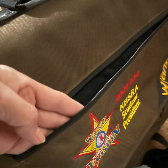 RARE WRANGLER NHRA NATIONAL HIGH SCHOOL RODEO ASSOC MESSENGER CANVAS LAPTOP BAG - Picture 2 of 6